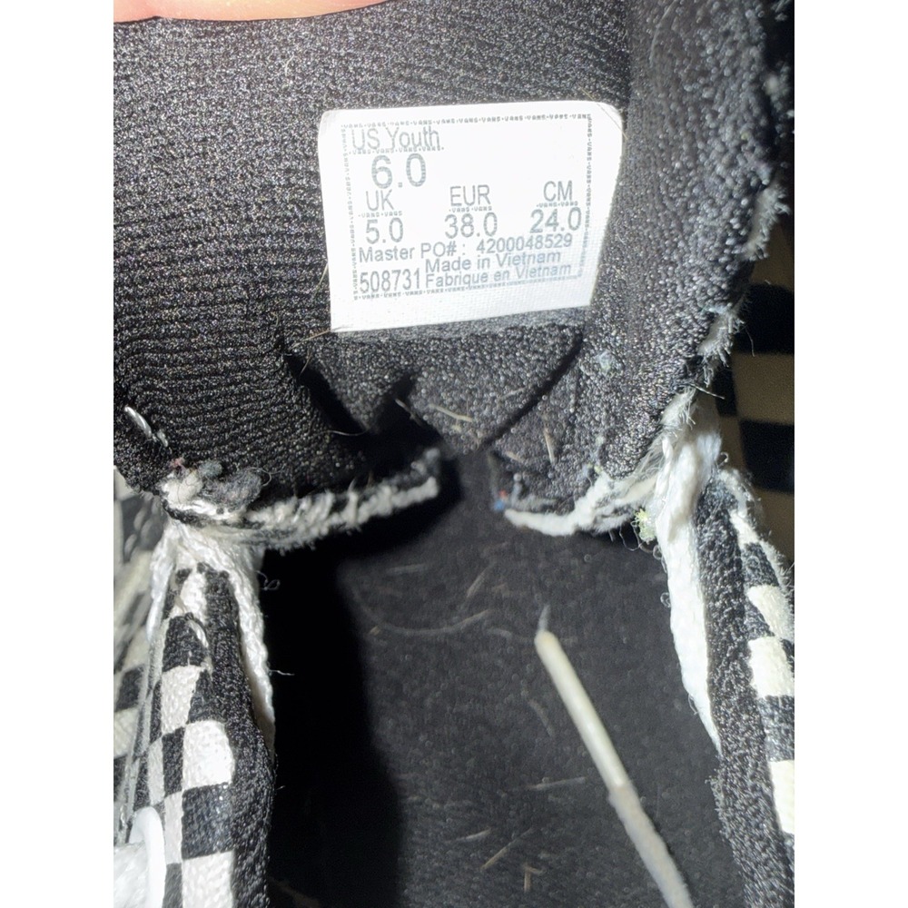 Vans Old Skool Mixed Checkerboard Black White Youth Size 6 US 508731 Skate Shoes - Picture 4 of 6